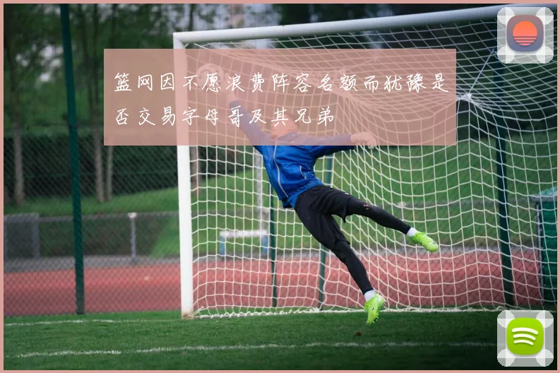 篮网因不愿浪费阵容名额而犹豫是否交易字母哥及其兄弟