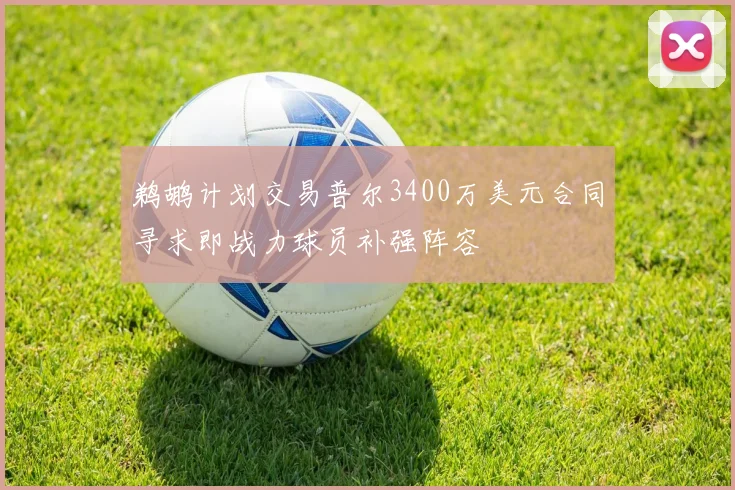 鹈鹕计划交易普尔3400万美元合同寻求即战力球员补强阵容